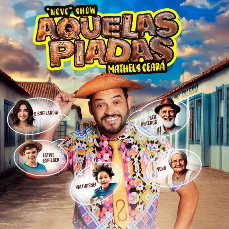 Foto de capa da notícia Matheus Ceará em "Aquelas Piadas" 2025